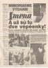 Mimořádné číslo deníku Smena ze dne 6.3.1991, ročník 44